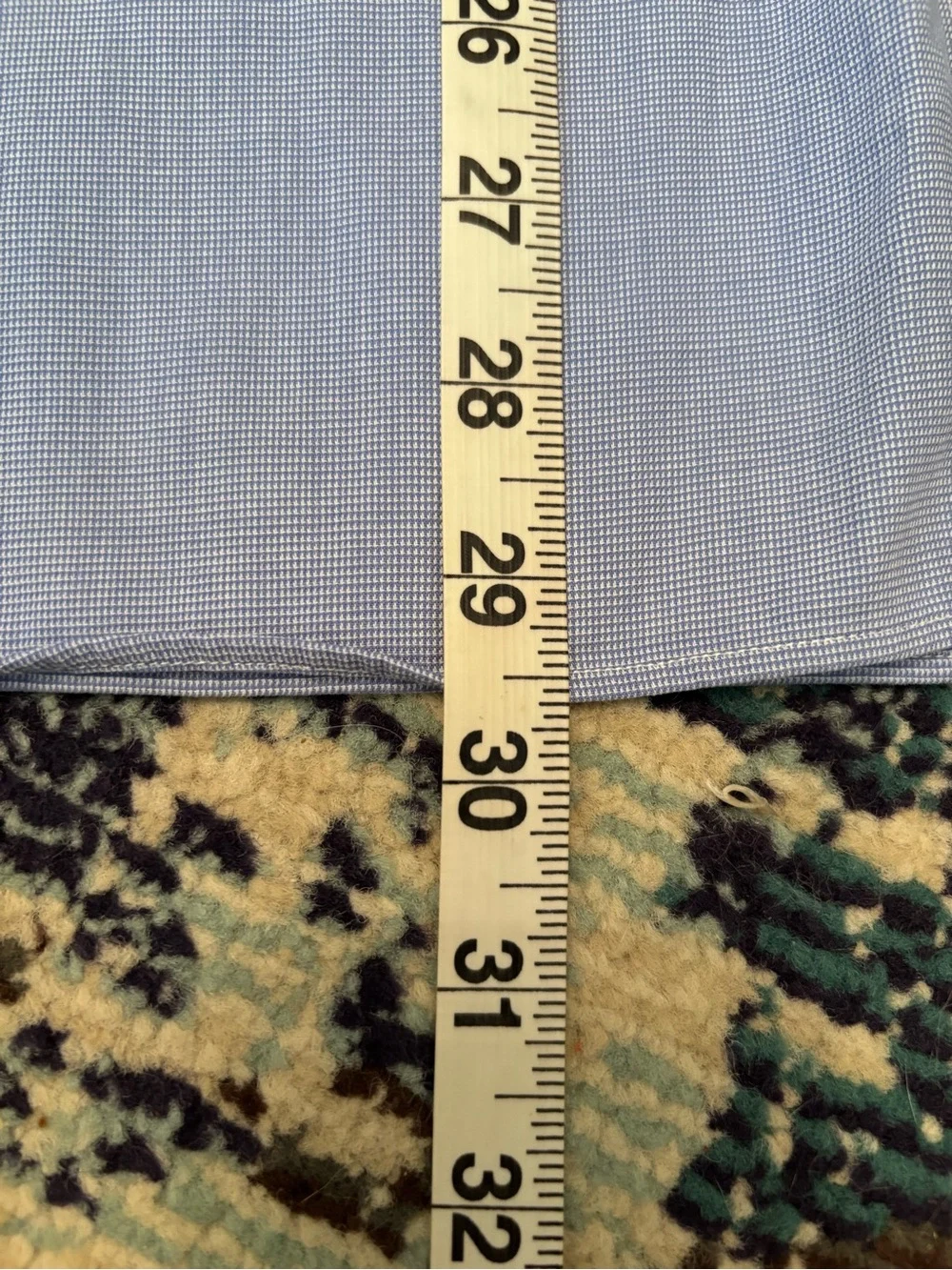 Ralph Lauren Men’s Size 16 Blue Micro Check Button Down Shirt Navy Pony